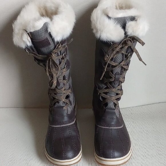 LL Bean Tall Insulated Boots Rangeley Pac Tek | Kelp Green / Brown | Size 6 - Picture 1 of 4